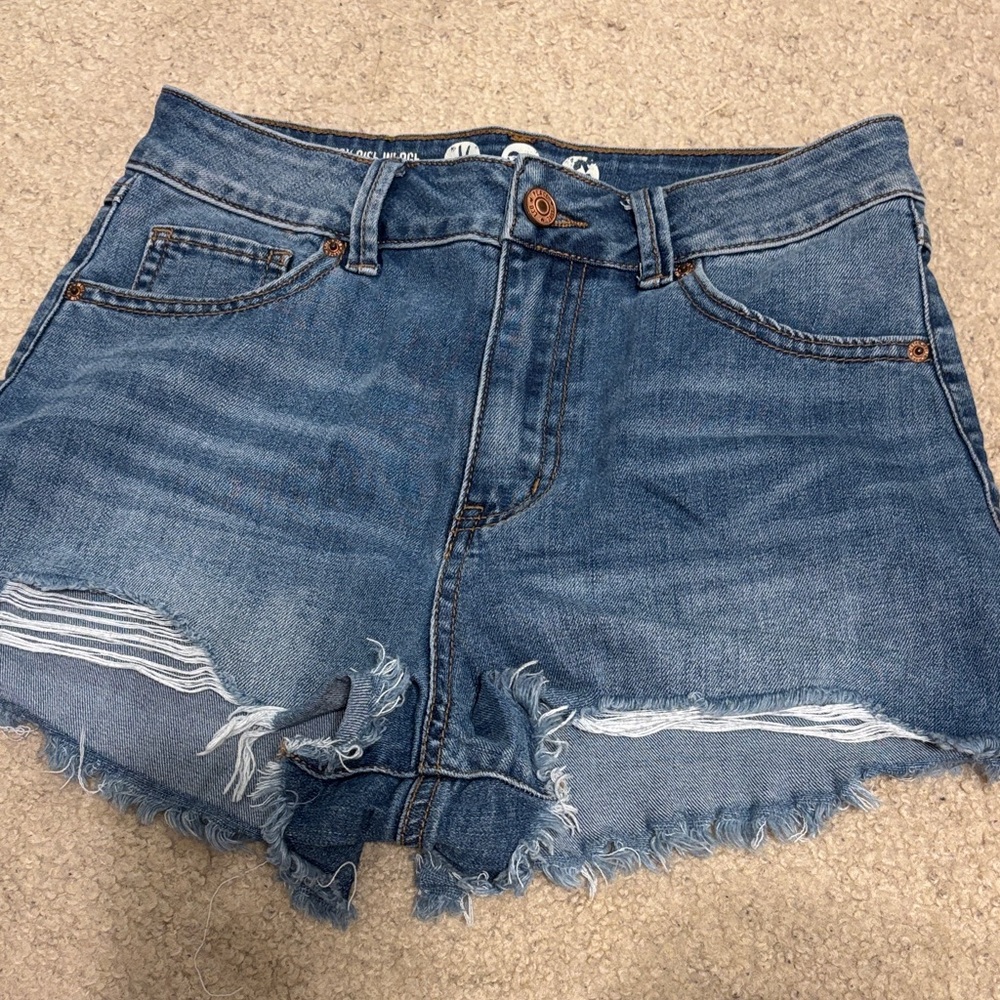 Rewash Distressed Blue Jean Shorts